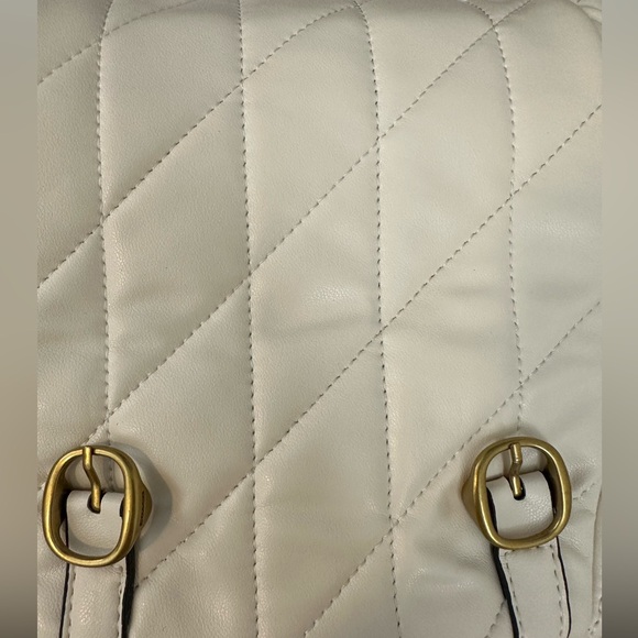 COACH Quilted Tabby Convertible Backpack - Color Chalk - Picture 12 of 14